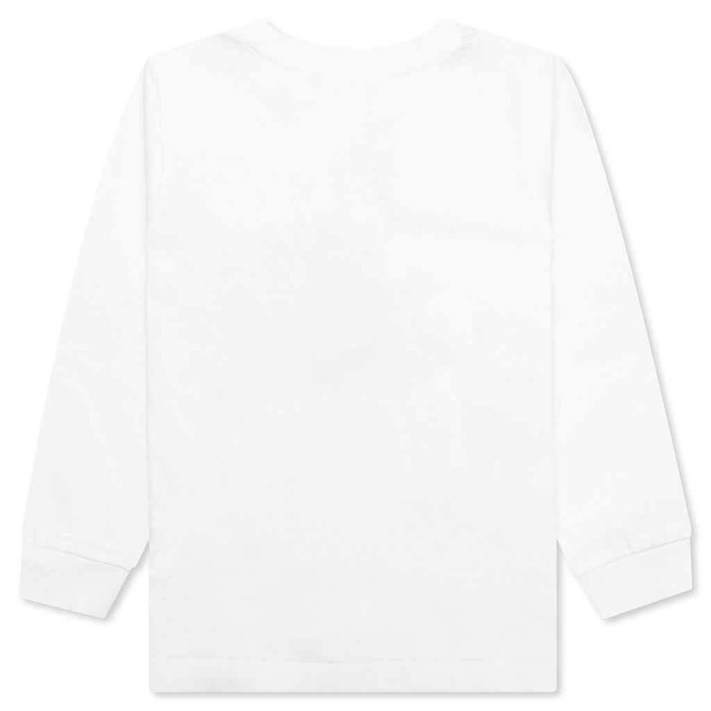 Kid's Colors College L/S Tee - White