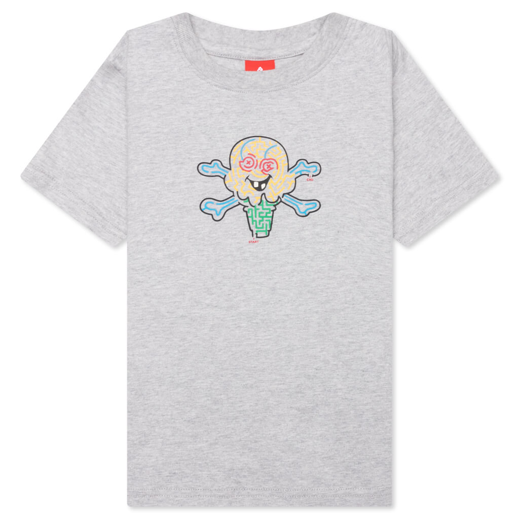 Kid's Cone Maze S/S Tee - Heather Grey