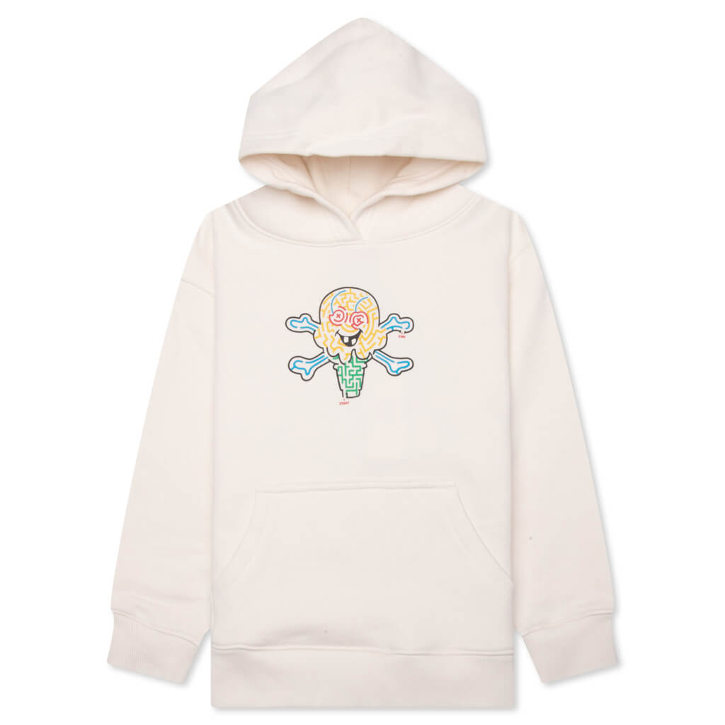 Kid's Mazed And Confused Hoodie - Whisper White