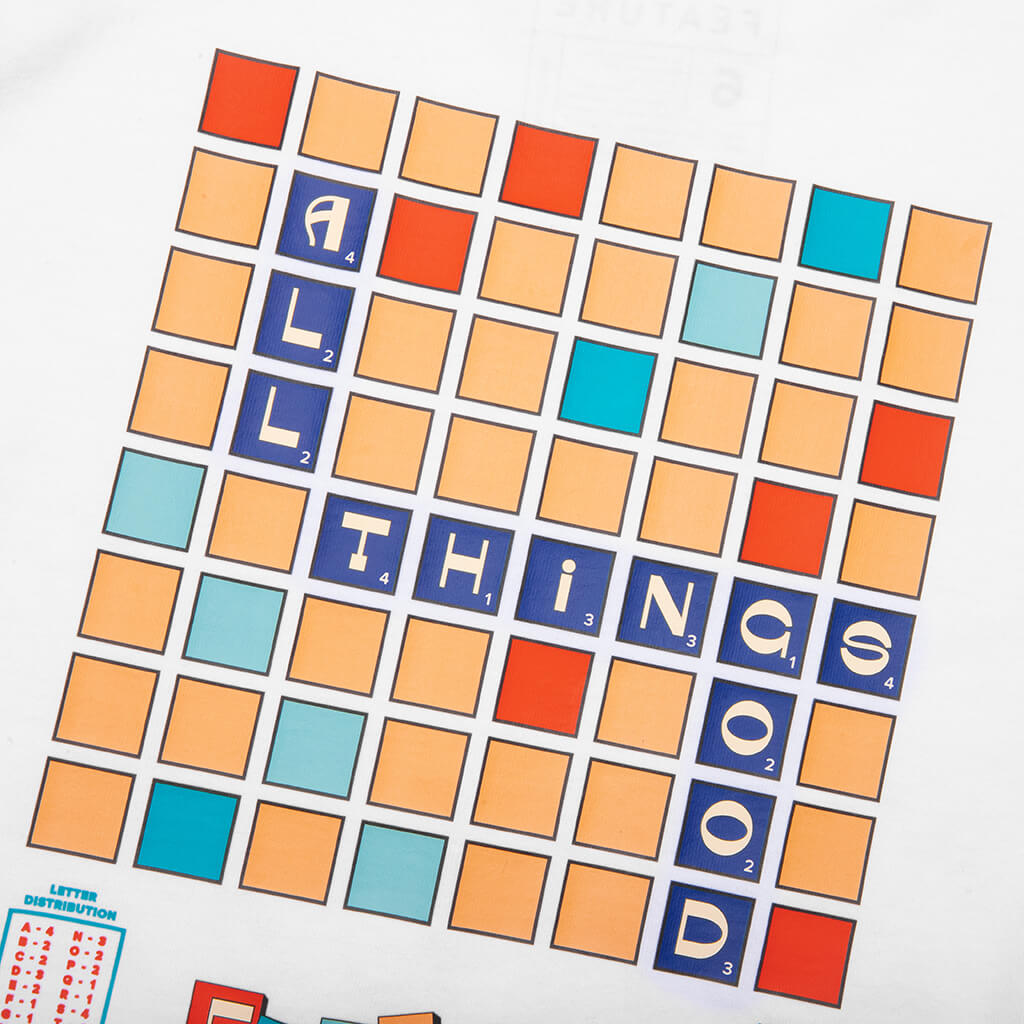Kids Scrabble Tee - White, , large image number null