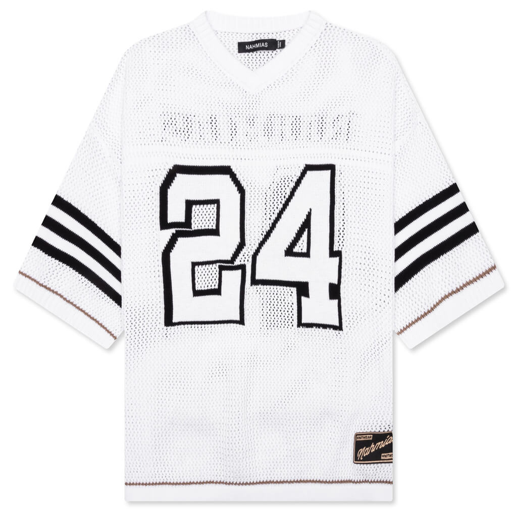 Knit 24 Football Shirt - White