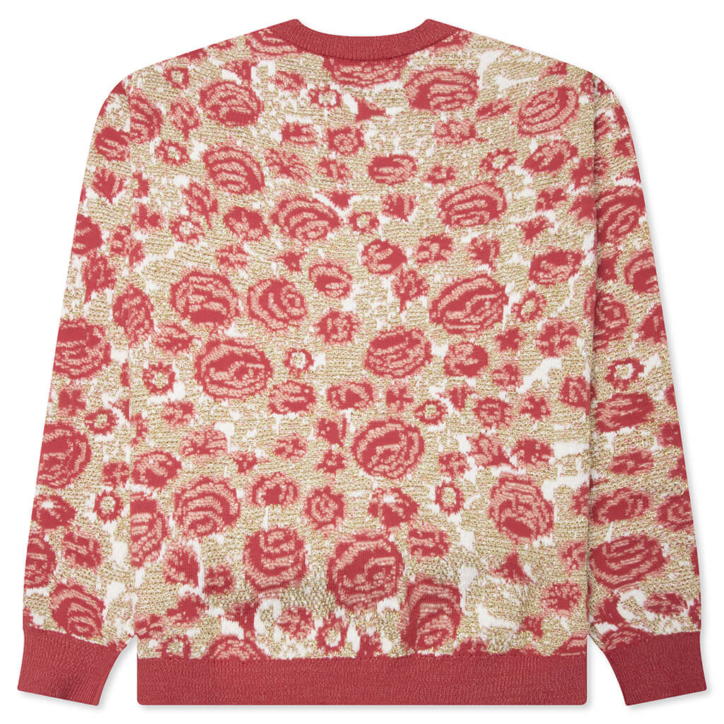 Jacquard Sweater - Blossom Pink/Gold