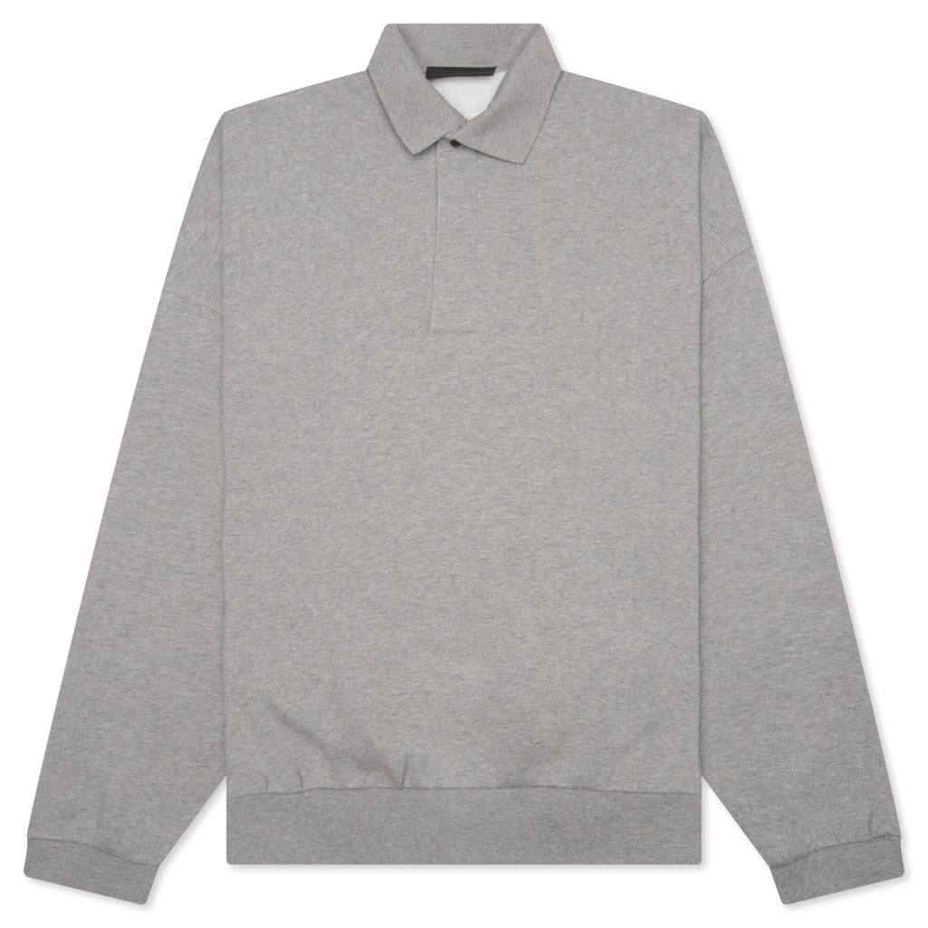 L/S Polo - Dark Heather Oatmeal, , large image number null