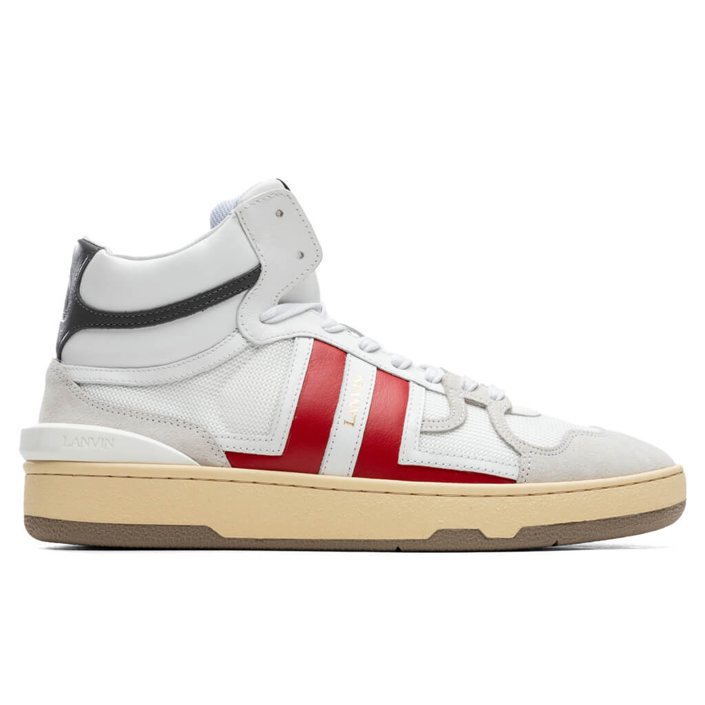 Clay High Top Sneakers - White/Red