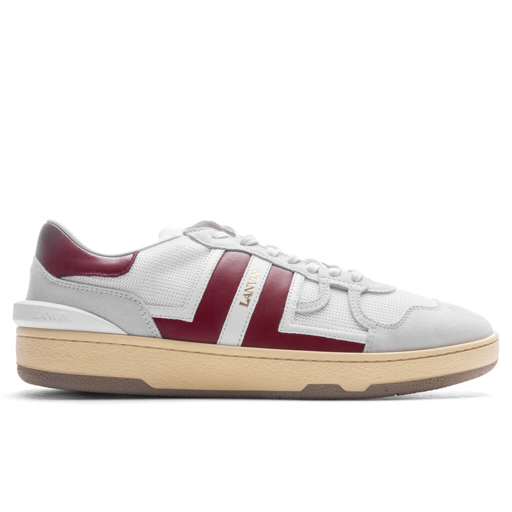 Clay Low Top - White/Burgundy