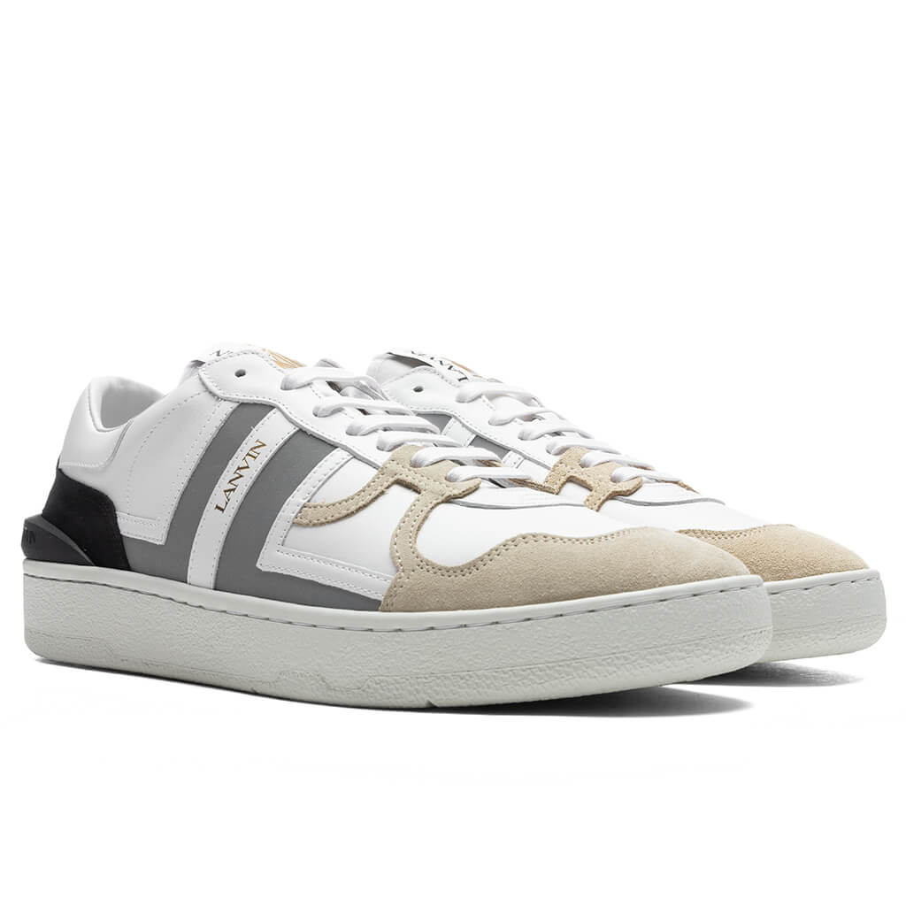Clay Low Top Sneakers - White/Silver