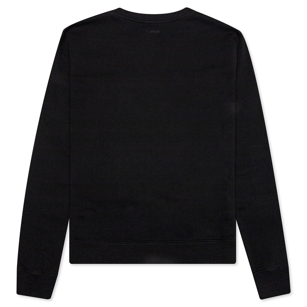 Curb Embroidered Sweatshirt - Black