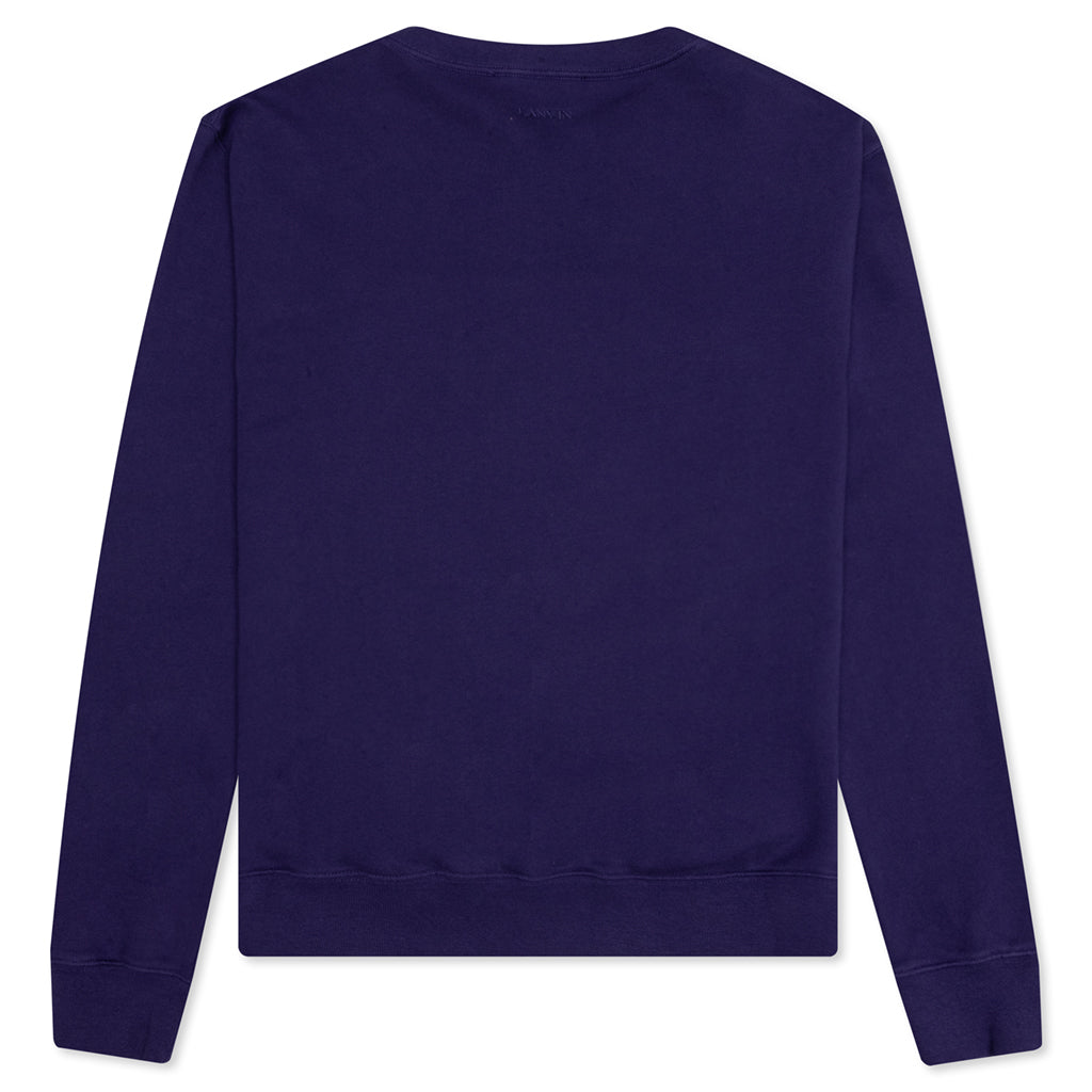 Curb Embroidered Sweatshirt - Majorelle Blue