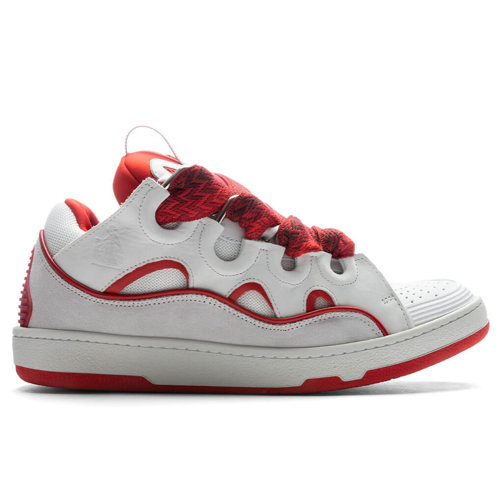 Curb Sneakers - White/Red