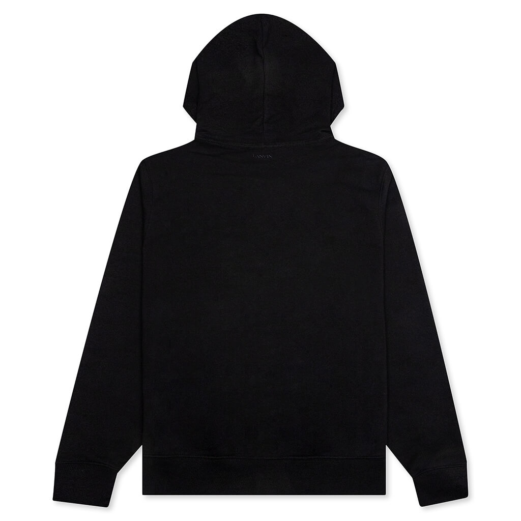 Embroidered Hoodie - Black, , large image number null