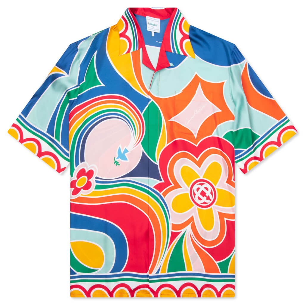 Le Pouvoir Des Fleures Silk Twill Shirt - Multi