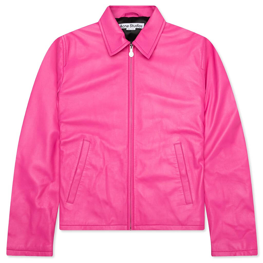 Leather Jacket - Bubble Pink