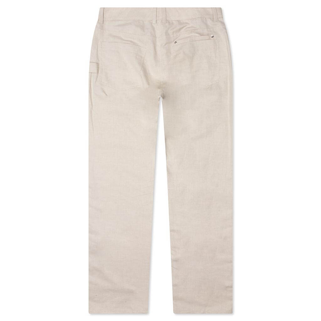 Cotton-Linen Carpenter Pant - Twill/Natural, , large image number null