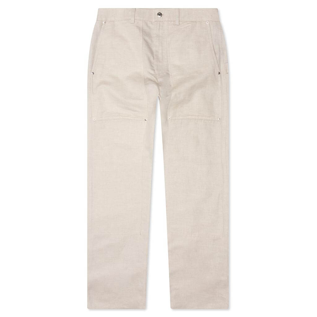 Cotton-Linen Carpenter Pant - Twill/Natural