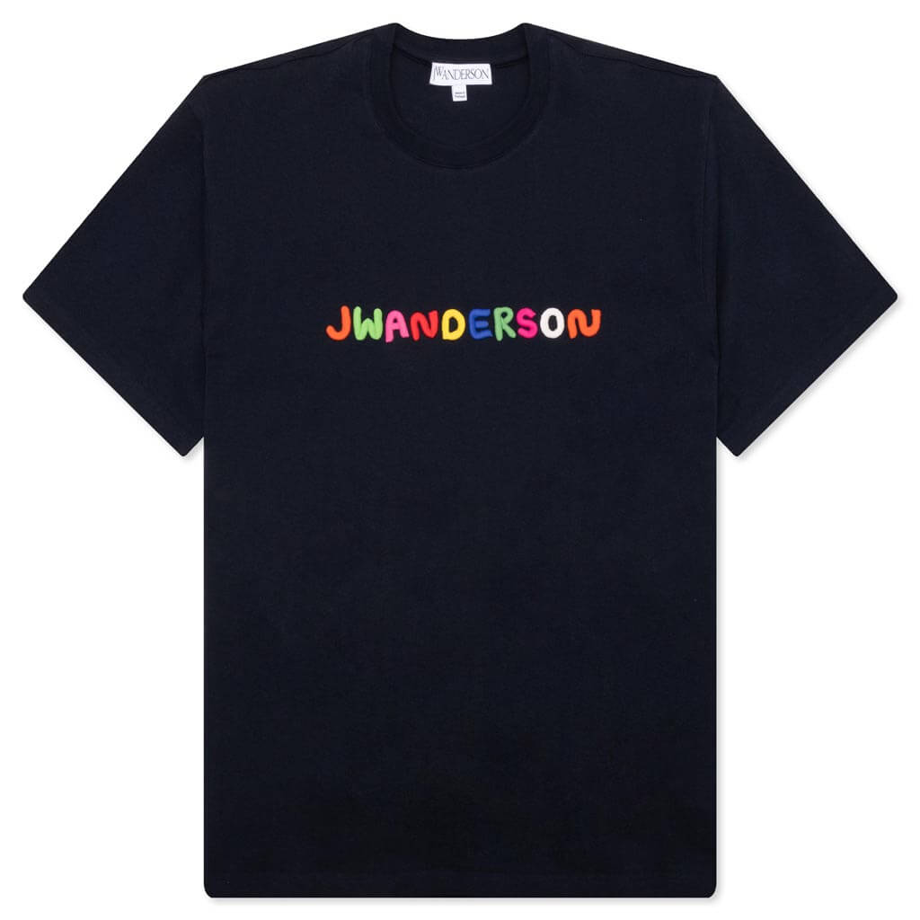 Logo Embroidery T-Shirt - Navy