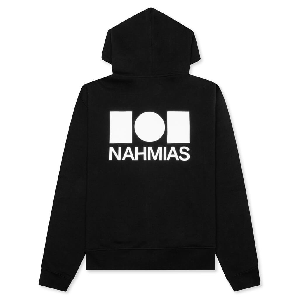 Logo Zip Up Hoodie - Black