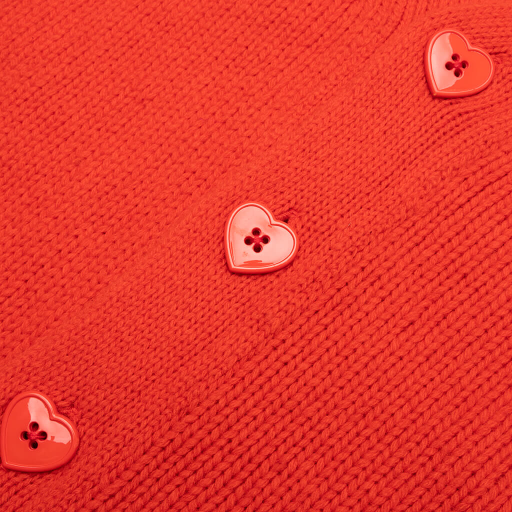 Low Gauge Knit Cardigan - Orange, , large image number null
