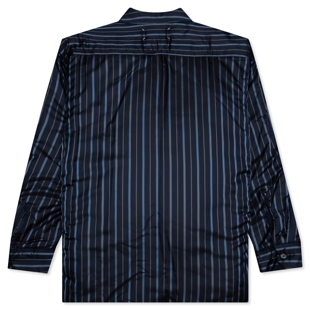 Padded Shirt - Navy Stripe