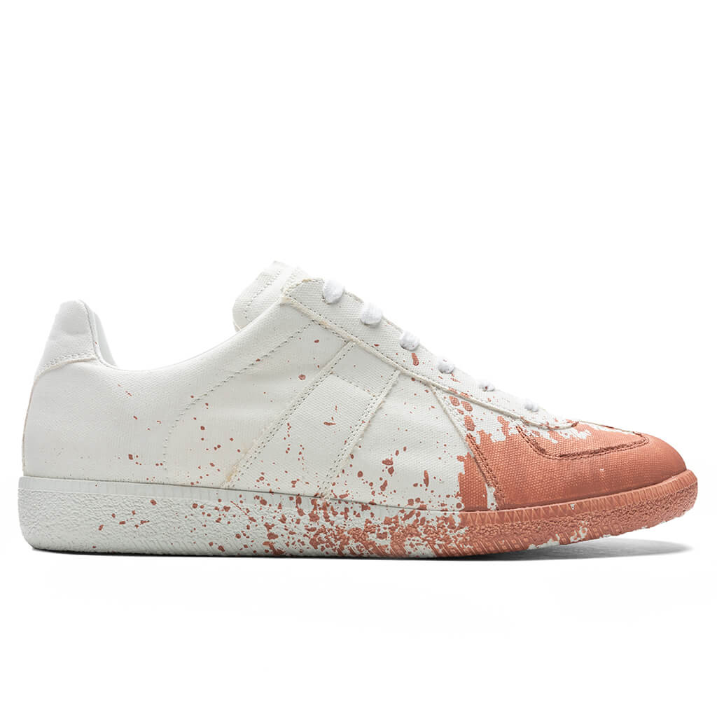 Replica Paint Splatter Sneakers - White/Coquille