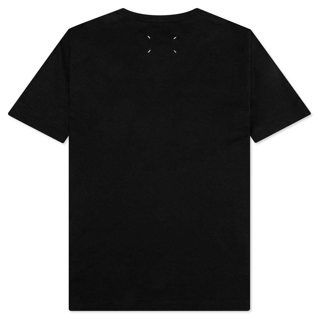 Numeric Logo Mako Cotton T-Shirt - Black