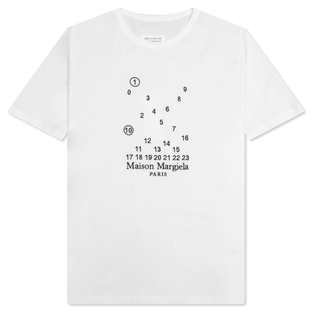 Numeric Logo Mako Cotton T-Shirt - White