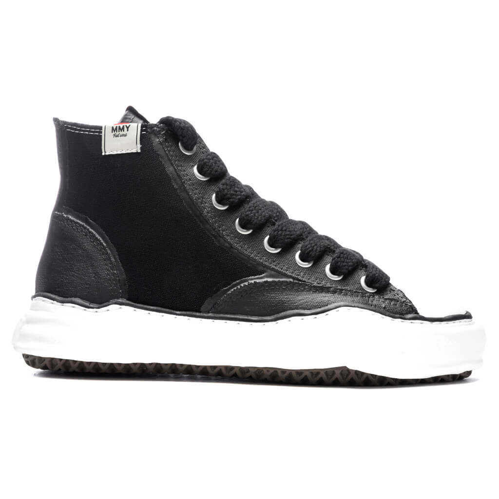 Peterson High OG Sole Rubber Painted Canvas Sneaker - Black