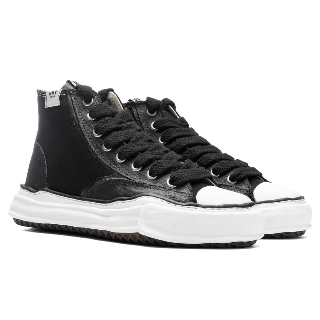 Peterson High OG Sole Rubber Painted Canvas Sneaker - Black