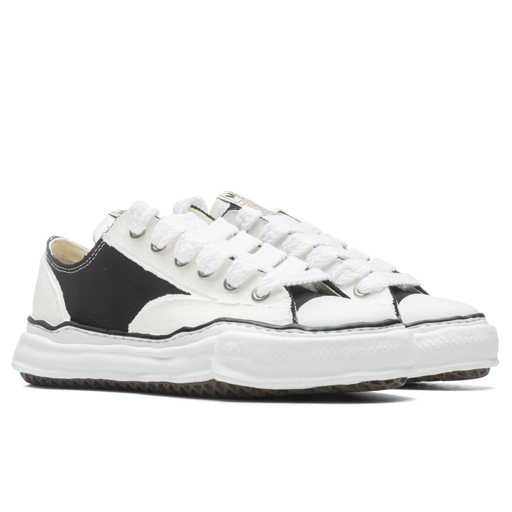 Peterson Low OG Sole Rubber Painted Canvas Sneaker - Black/White