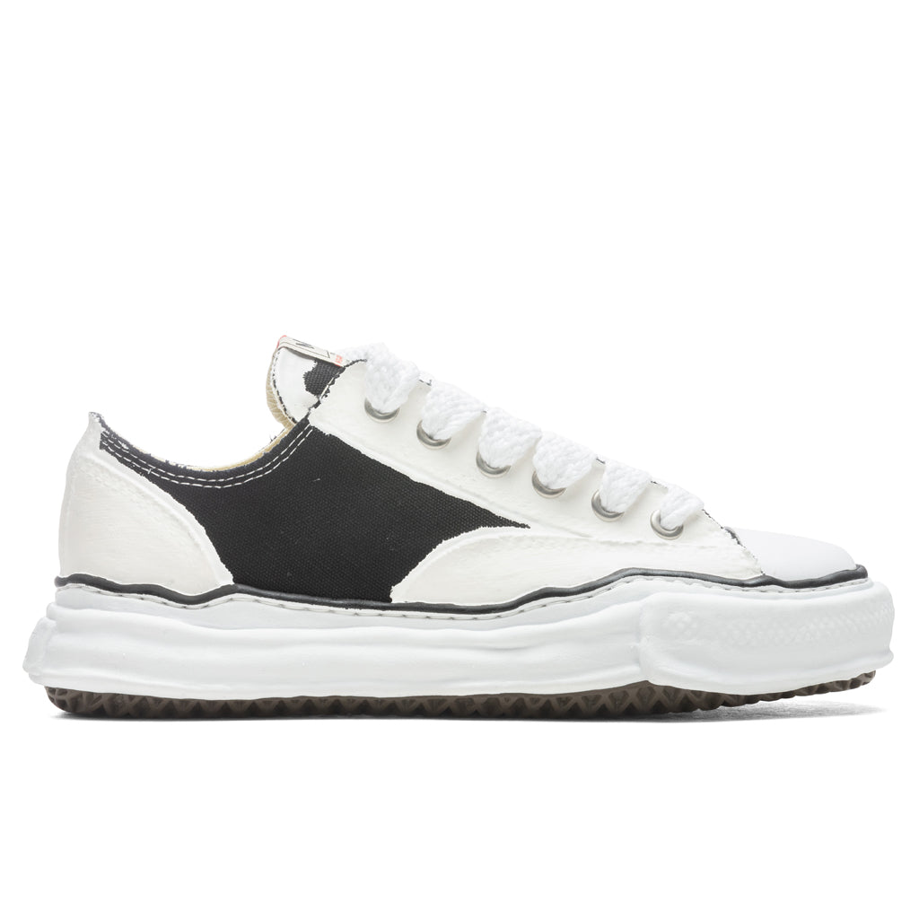 Peterson Low OG Sole Rubber Painted Canvas Sneaker - Black/White