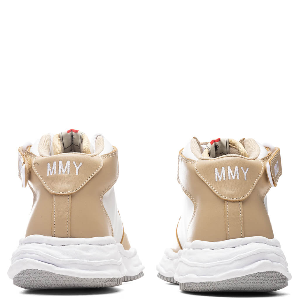 Wayne High OG Sole Leather Sneaker - Beige/White, , large image number null