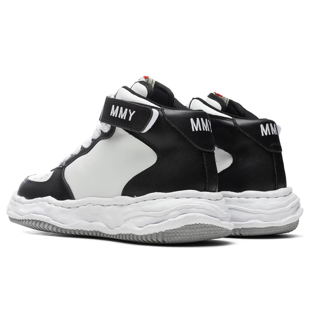 Wayne High OG Sole Leather Sneaker - Black/White, , large image number null