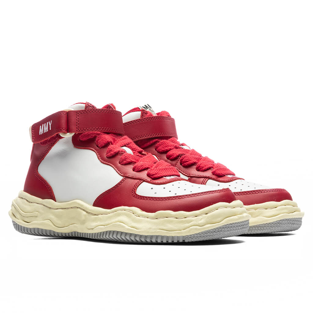 Wayne Vintage Color Sole Leather High - Red/White