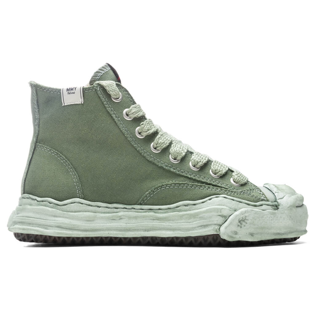 Hank High OG Sole Over Dyed Canvas Sneaker - Green