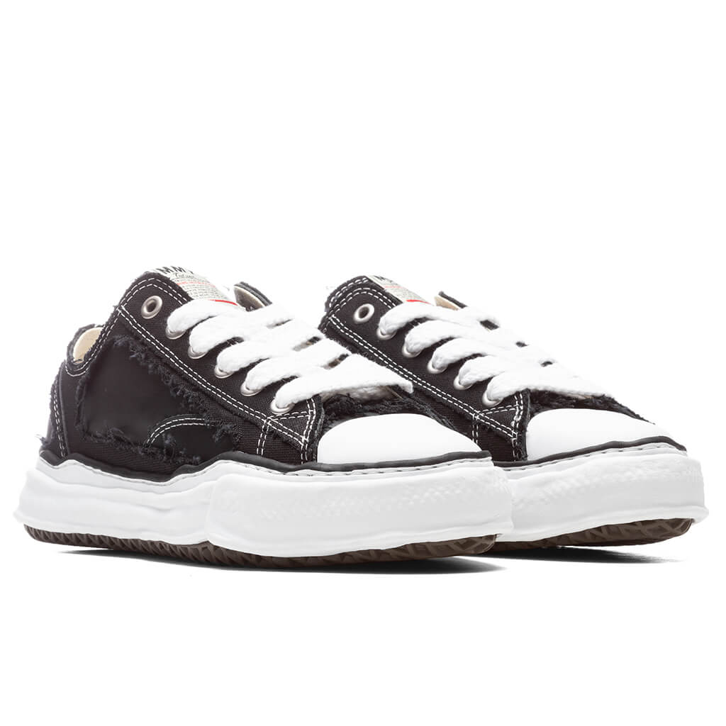 Peterson Low OG Sole Broken Canvas Sneaker - Black