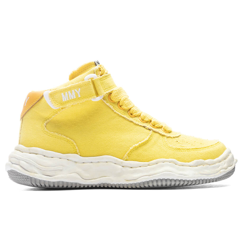 Wayne High OG Sole Washed Canvas Sneaker - Yellow