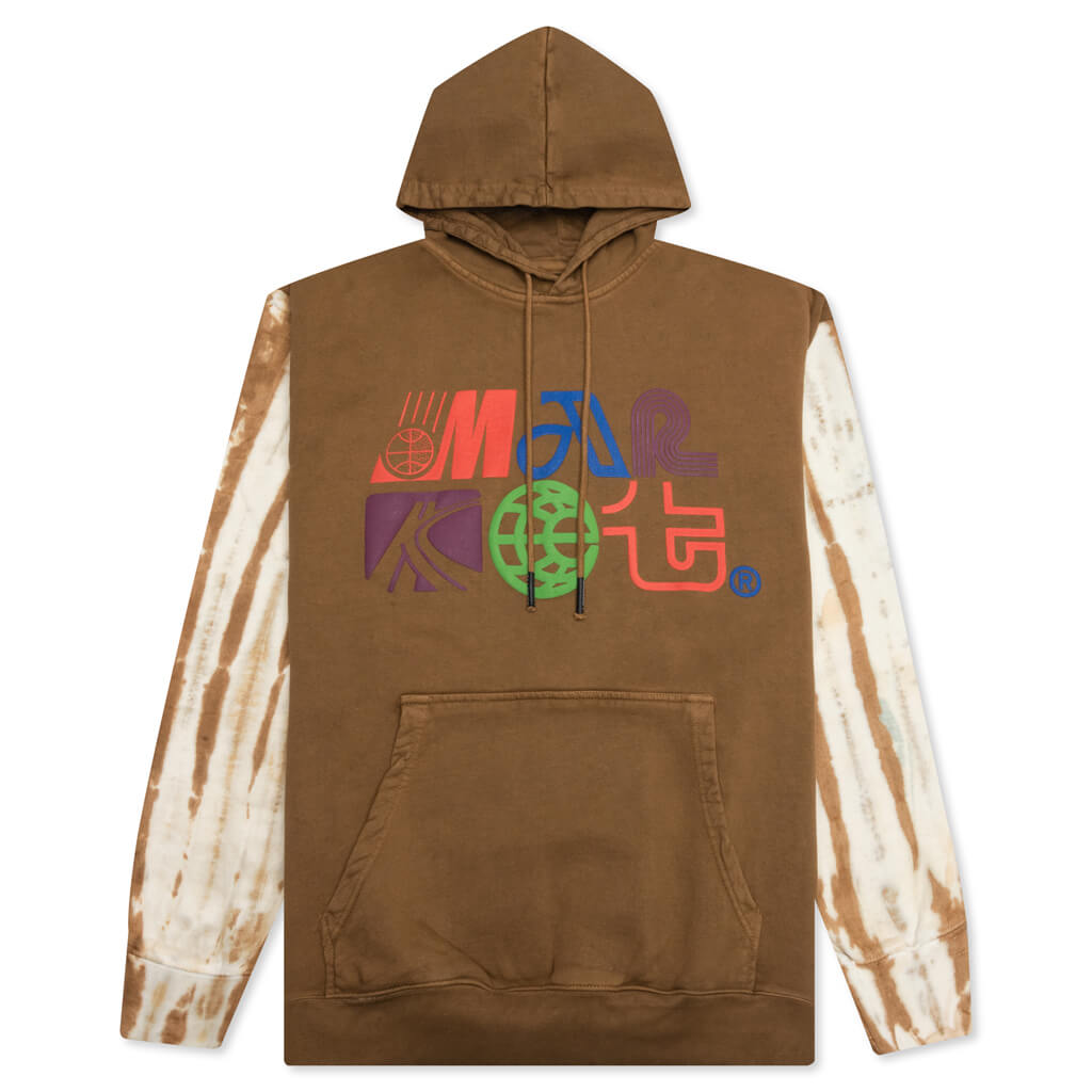 Air Transit Puff Tie-Dye Hoodie - Brown, , large image number null