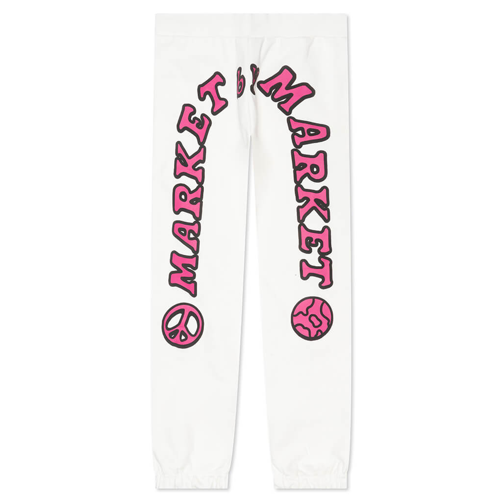 Cali Arc Peace Sweatpants - Cream, , large image number null