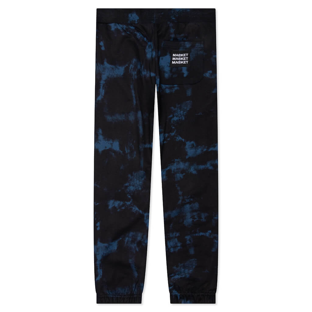Cali Arc Peace Sweatpants - Navy Smoke Tie Dye