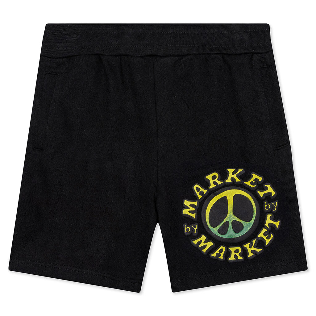 Cali Lock Gradient Sweatshorts - Black 