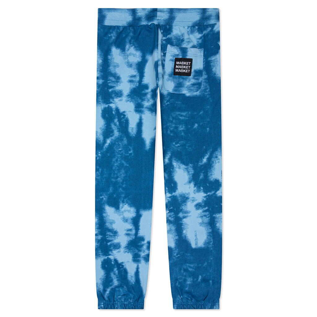 Cali Lock Gradient Tie-Dye Sweatpants - Blue