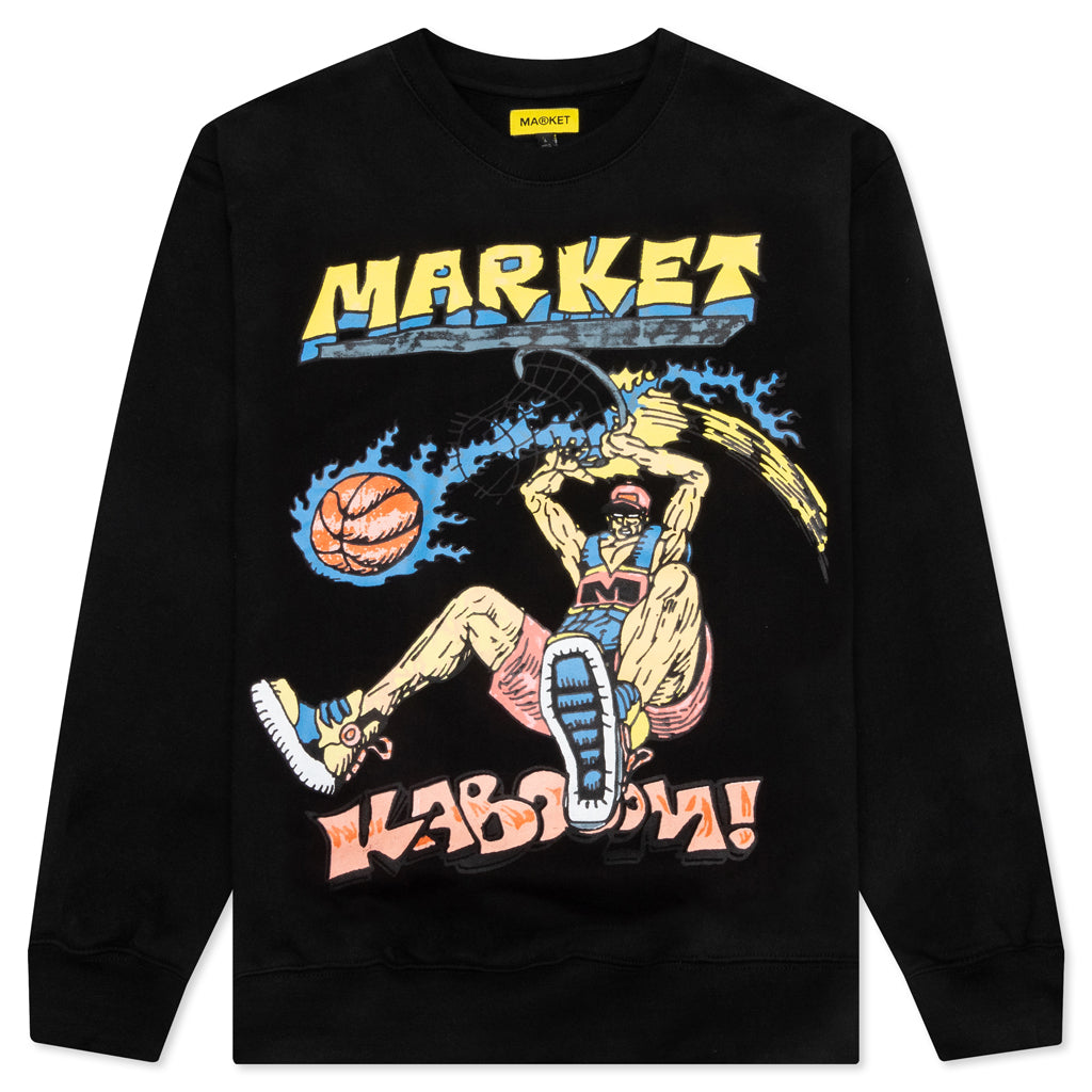 Slam Dunk Sketch Crewneck Sweatshirt - Black