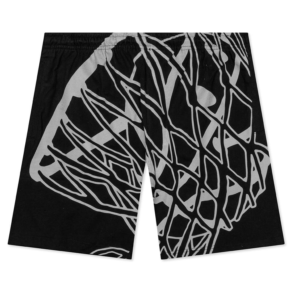 Smiley In the Net UV Shorts - Black, , large image number null