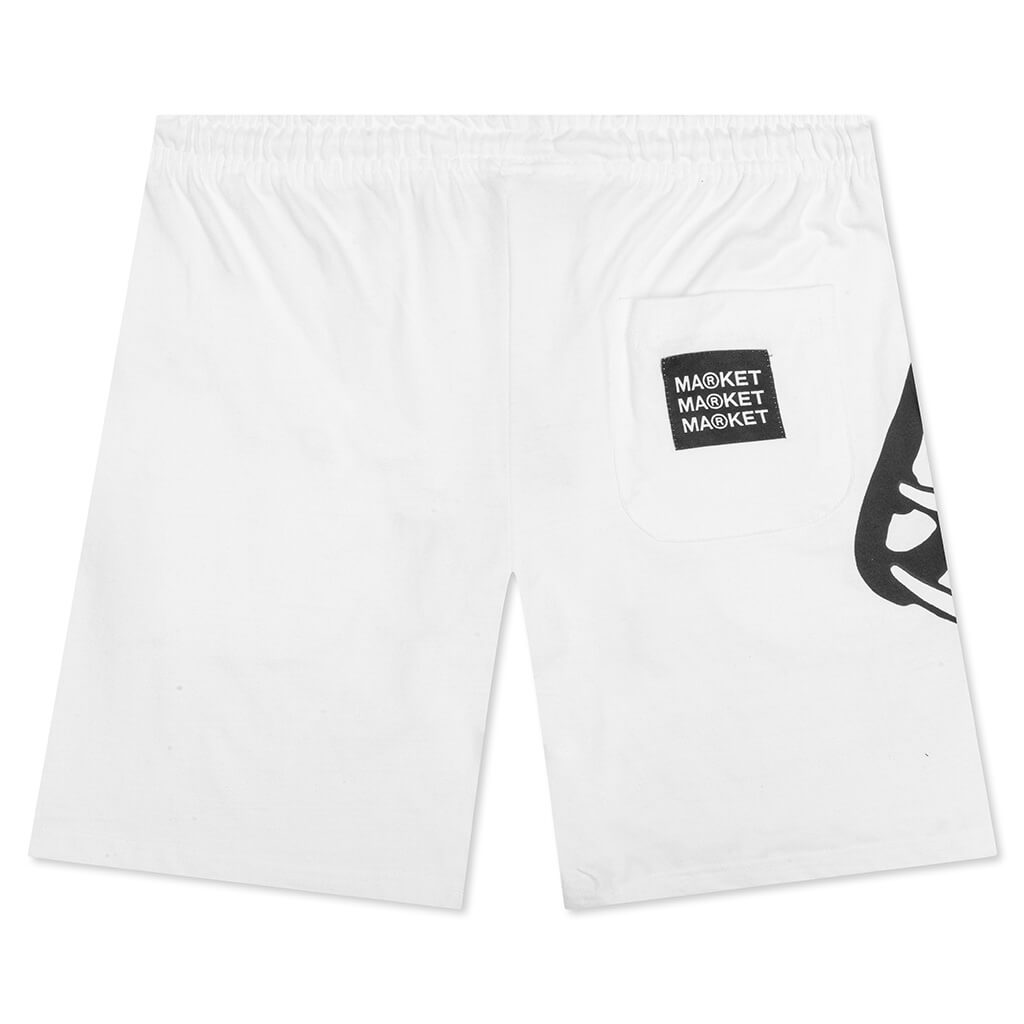 Smiley In the Net UV Shorts - White