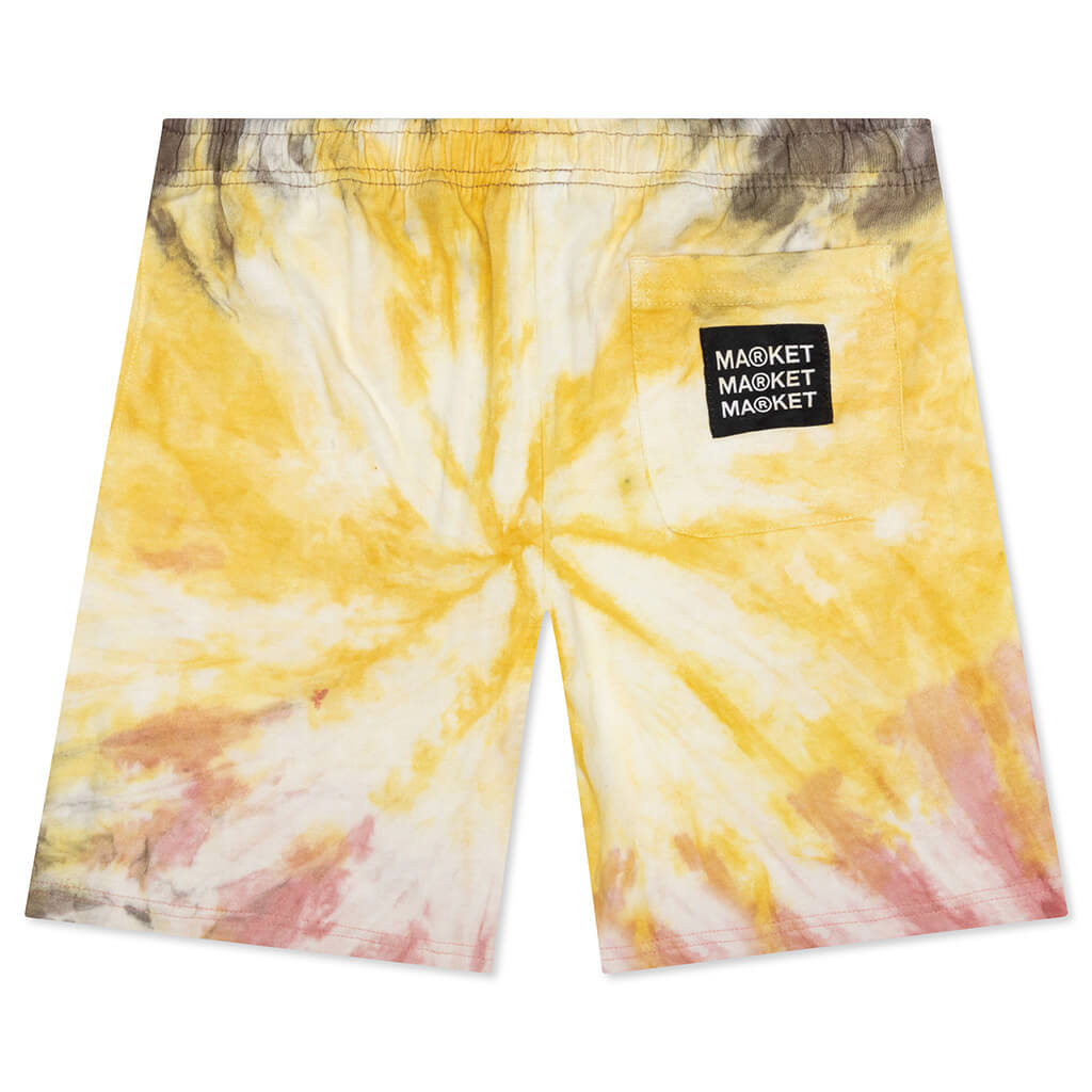 Smiley Iron Tie Dye Shorts - Tie Dye, , large image number null