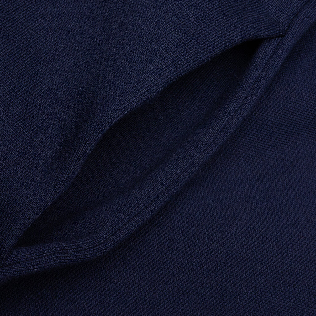 Brushed Bio Cotton Hooded Sweatshirt - Ink, , large image number null