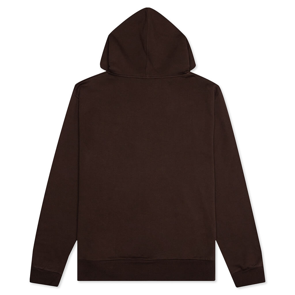 Long-Sleeved Hooded Sweatshirt - Cacao, , large image number null