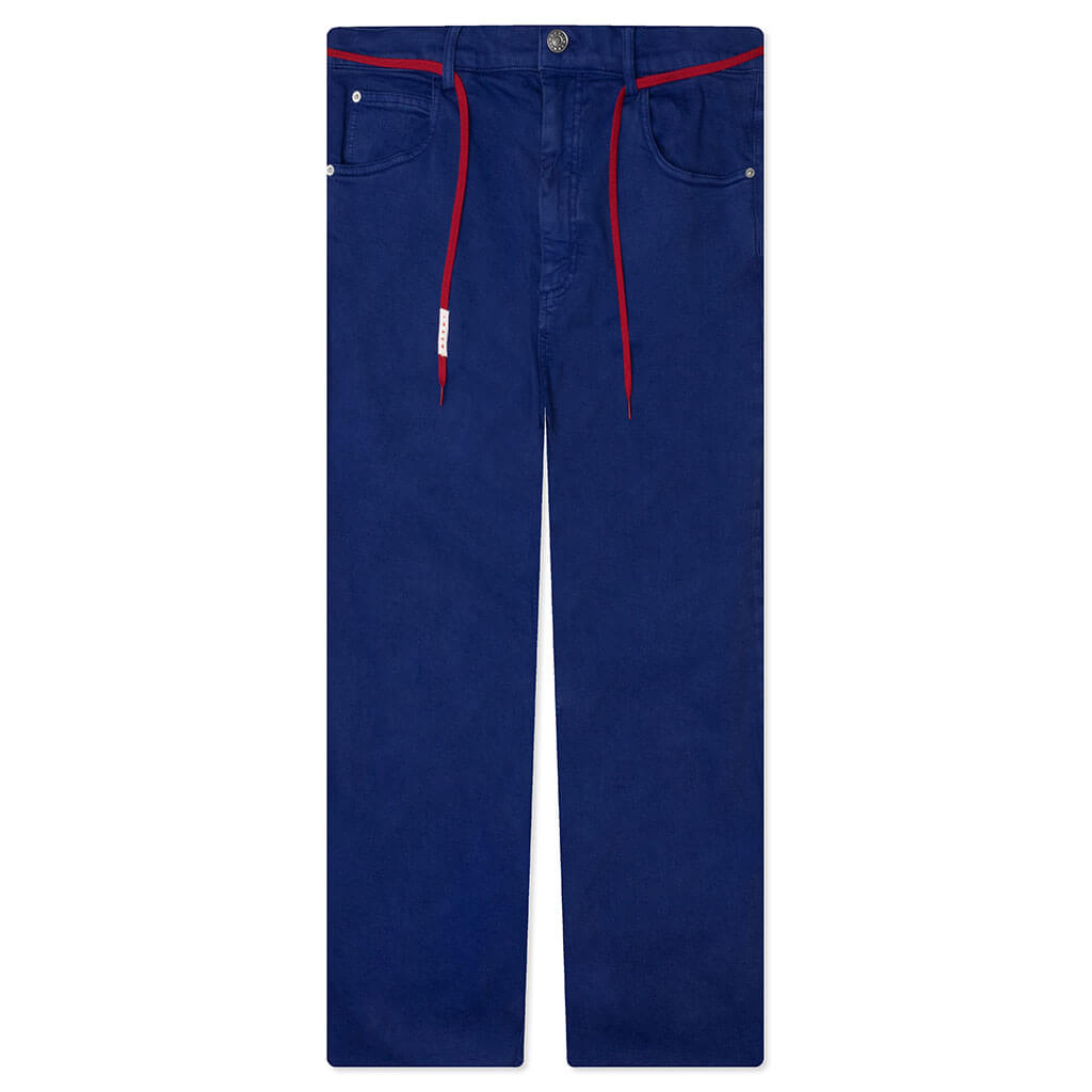 Blue Flared 5 Pocket Trousers - Bluette