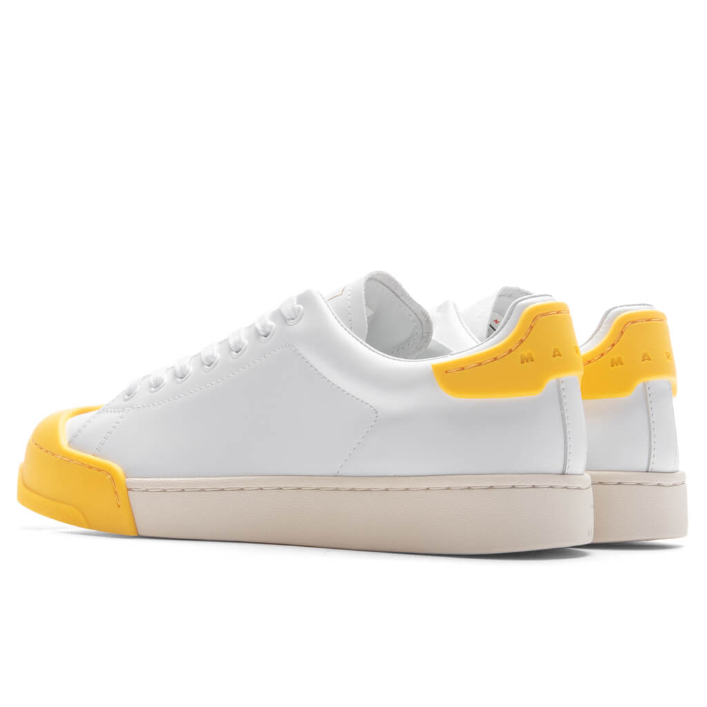 Leather Sneakers - Lily White/Yellow, , large image number null