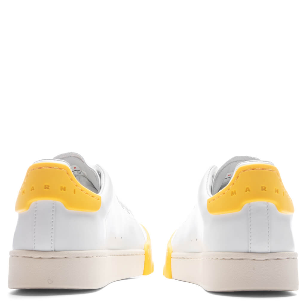 Leather Sneakers - Lily White/Yellow, , large image number null