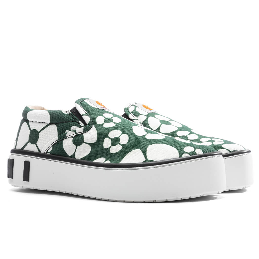 Marni x Carhartt WIP Slip-On Sneakers - Dark/Green, , large image number null